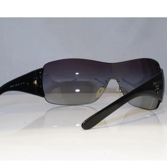 Prada Black and Gray Gradient Shield Sunglasses - Picture 4 of 6